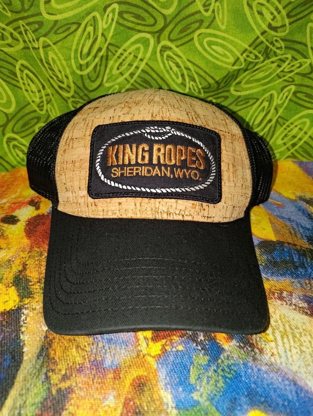 King Ropes Sheridan, WYO Stitched Patch Trucker Mesh Snapback Hat Cap OSFM